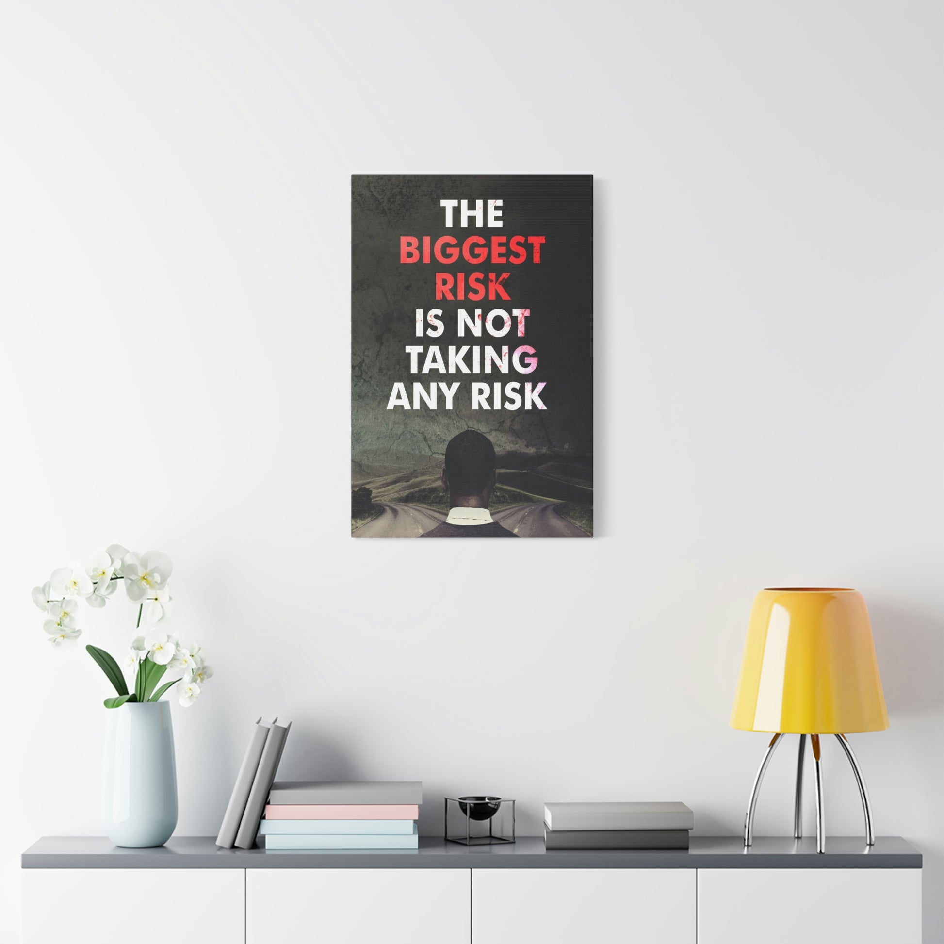The Biggest Risk | Canvas | Hustle House Prints
