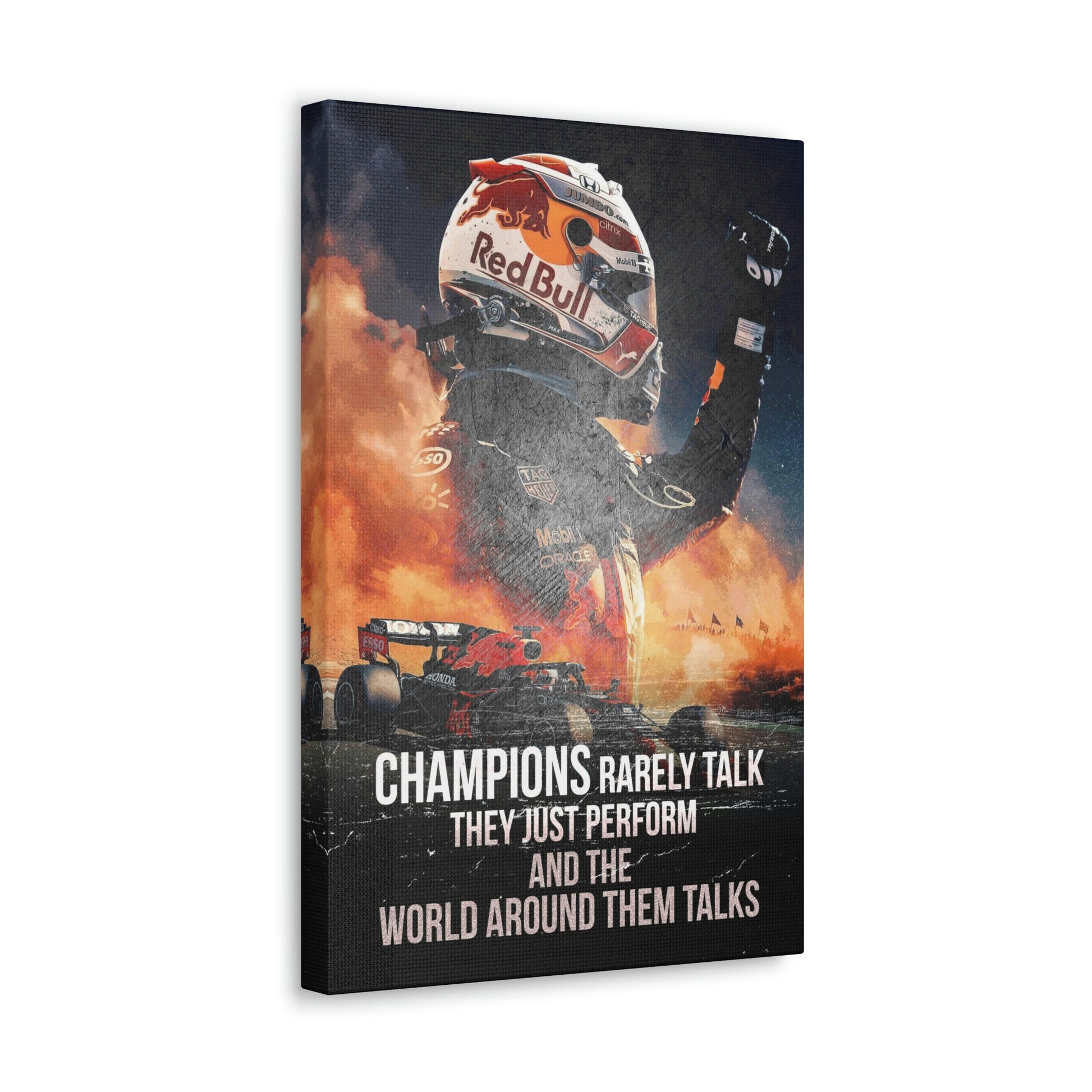 Champions Rarely Talk | Canvas | Hustle House Prints