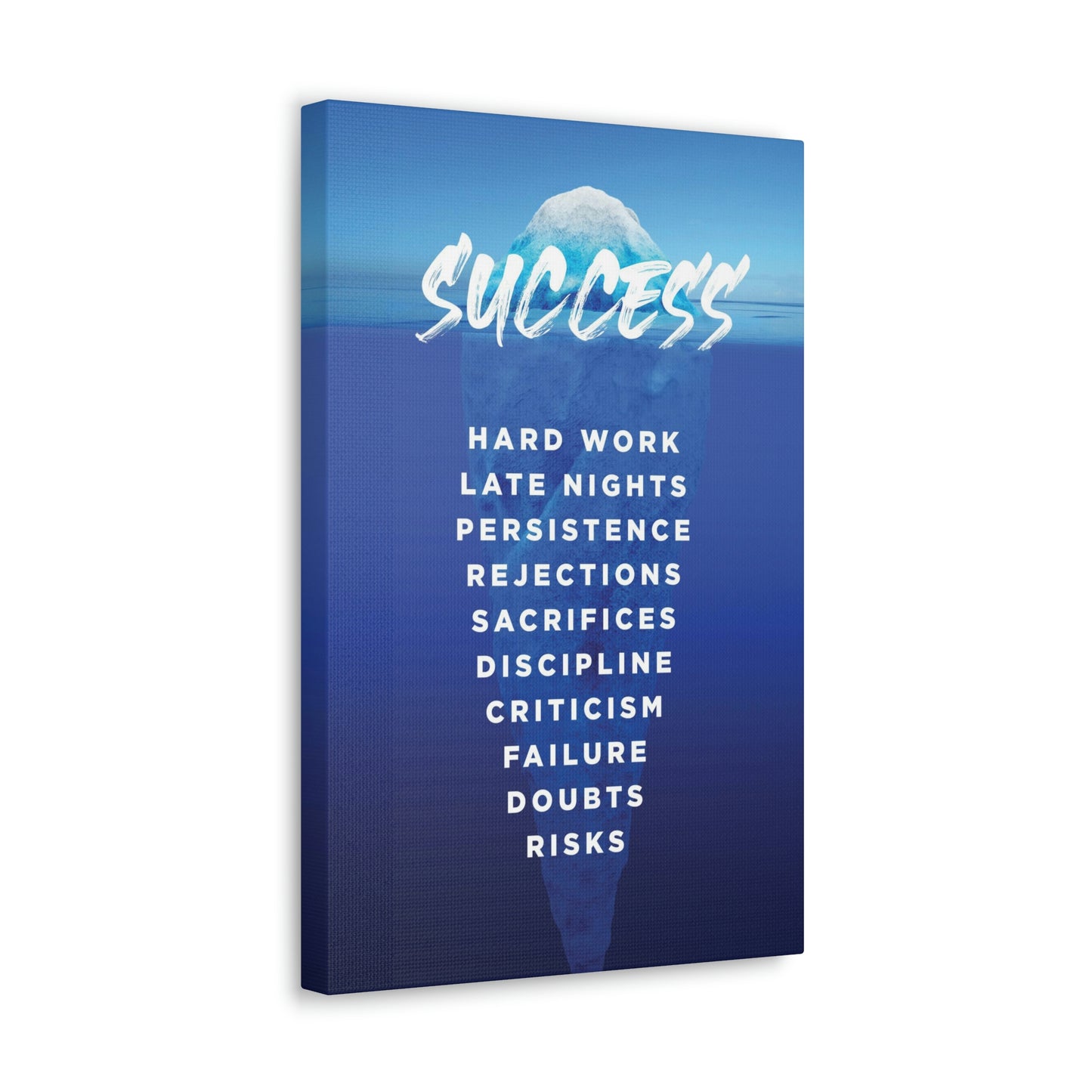 Success Iceberg | Canvas | Hustle House Prints
