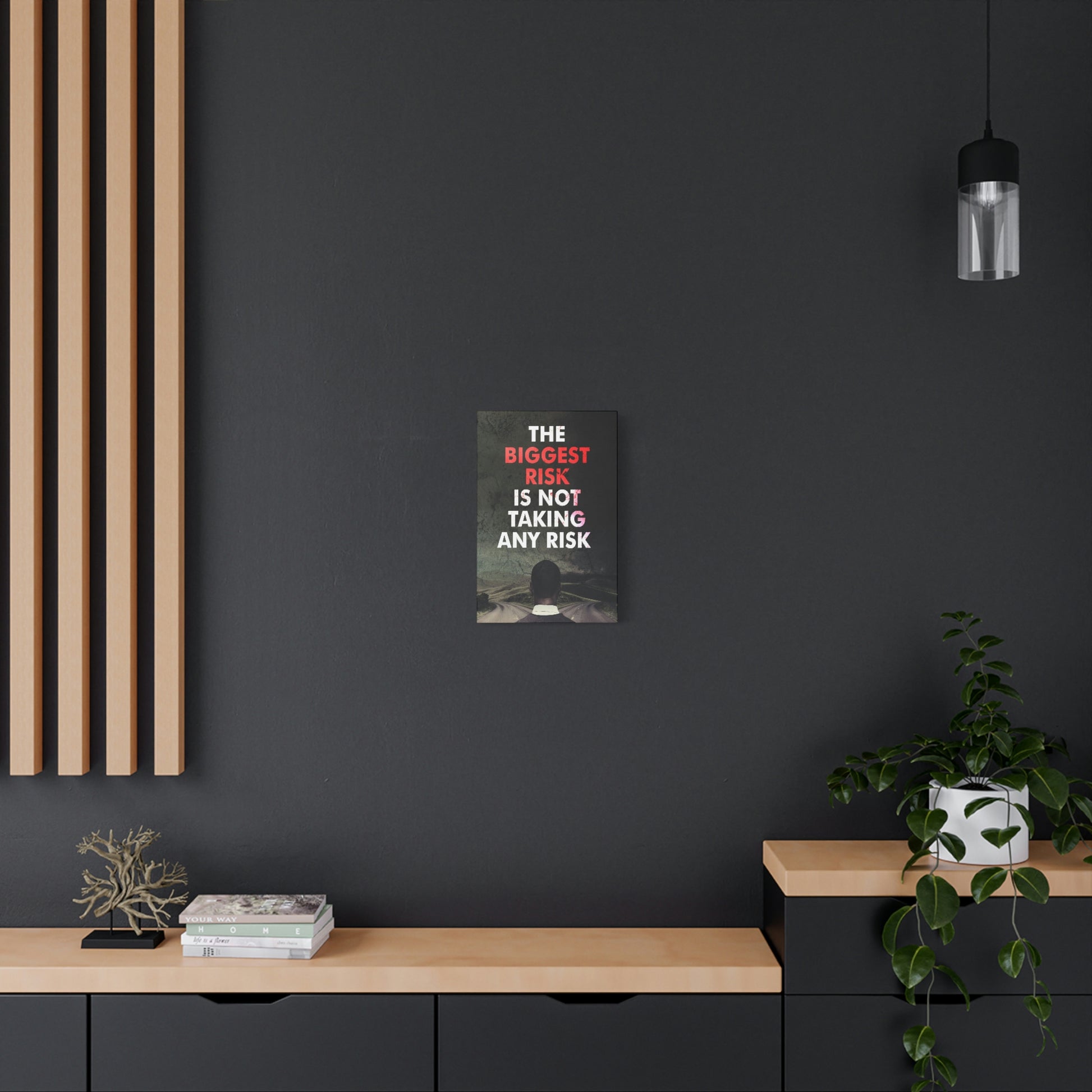 The Biggest Risk | Canvas | Hustle House Prints