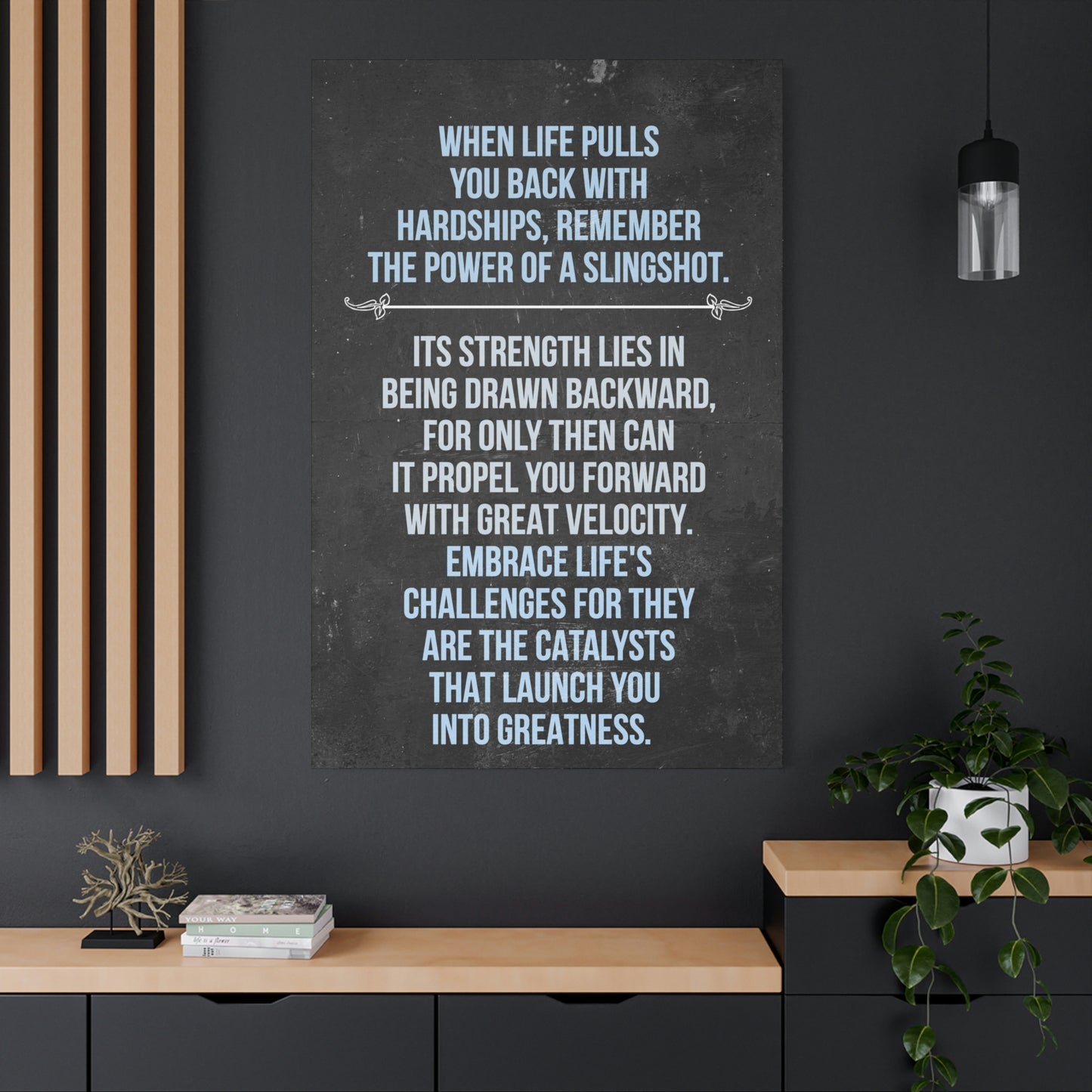 The Power Of A Slingshot | Canvas | Hustle House Prints