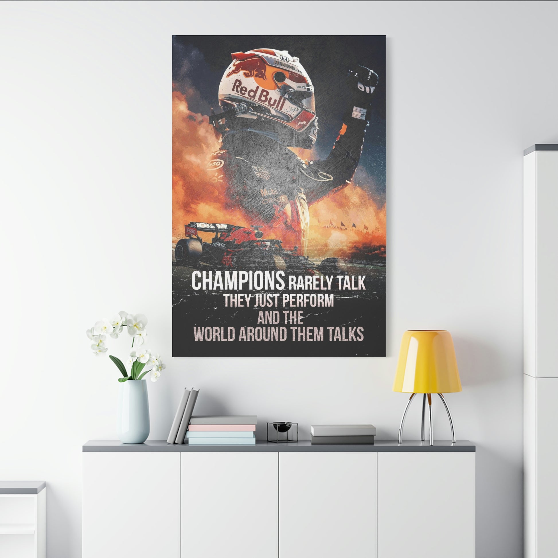 Champions Rarely Talk | Canvas | Hustle House Prints