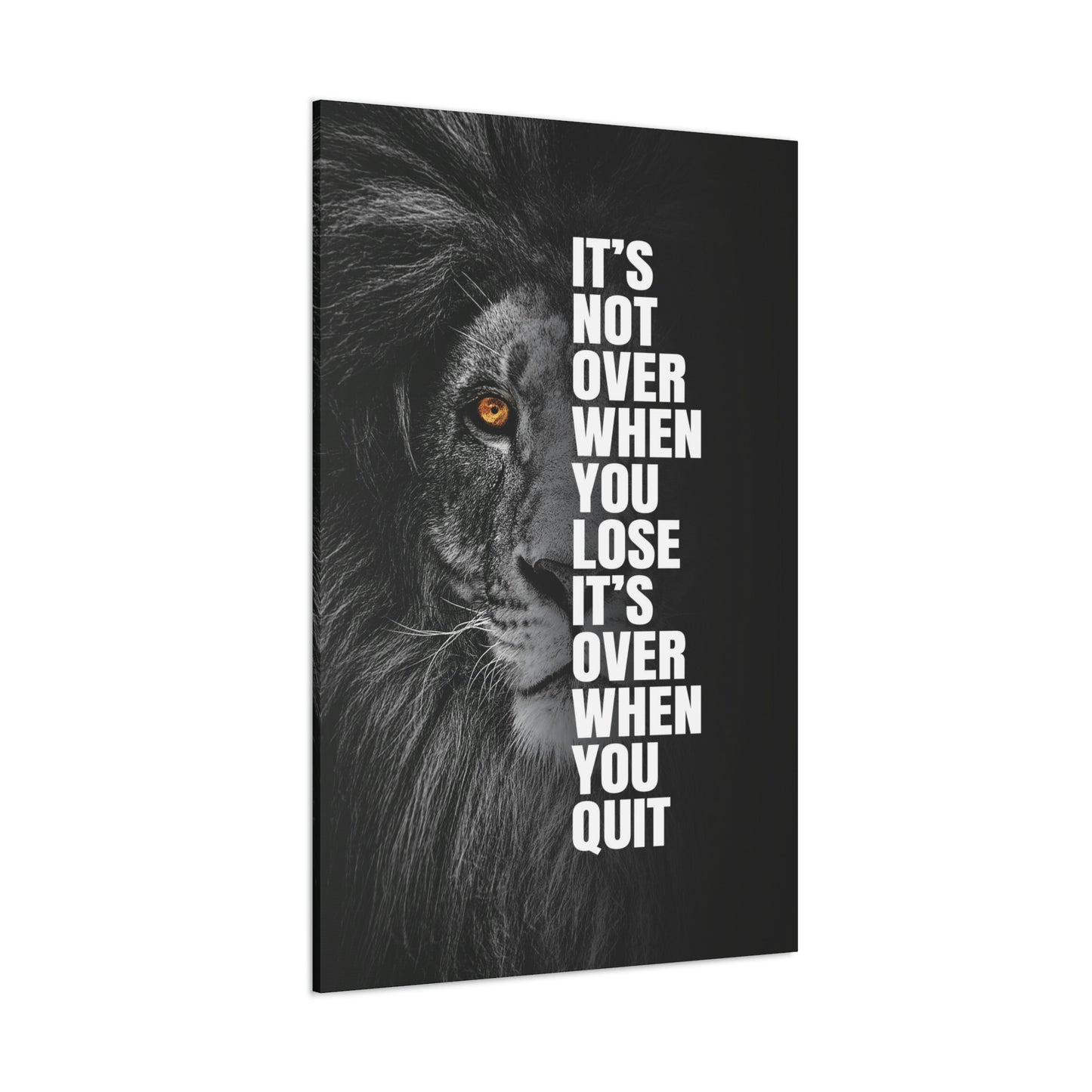 It's Not Over When You Lose | Canvas | Hustle House Prints