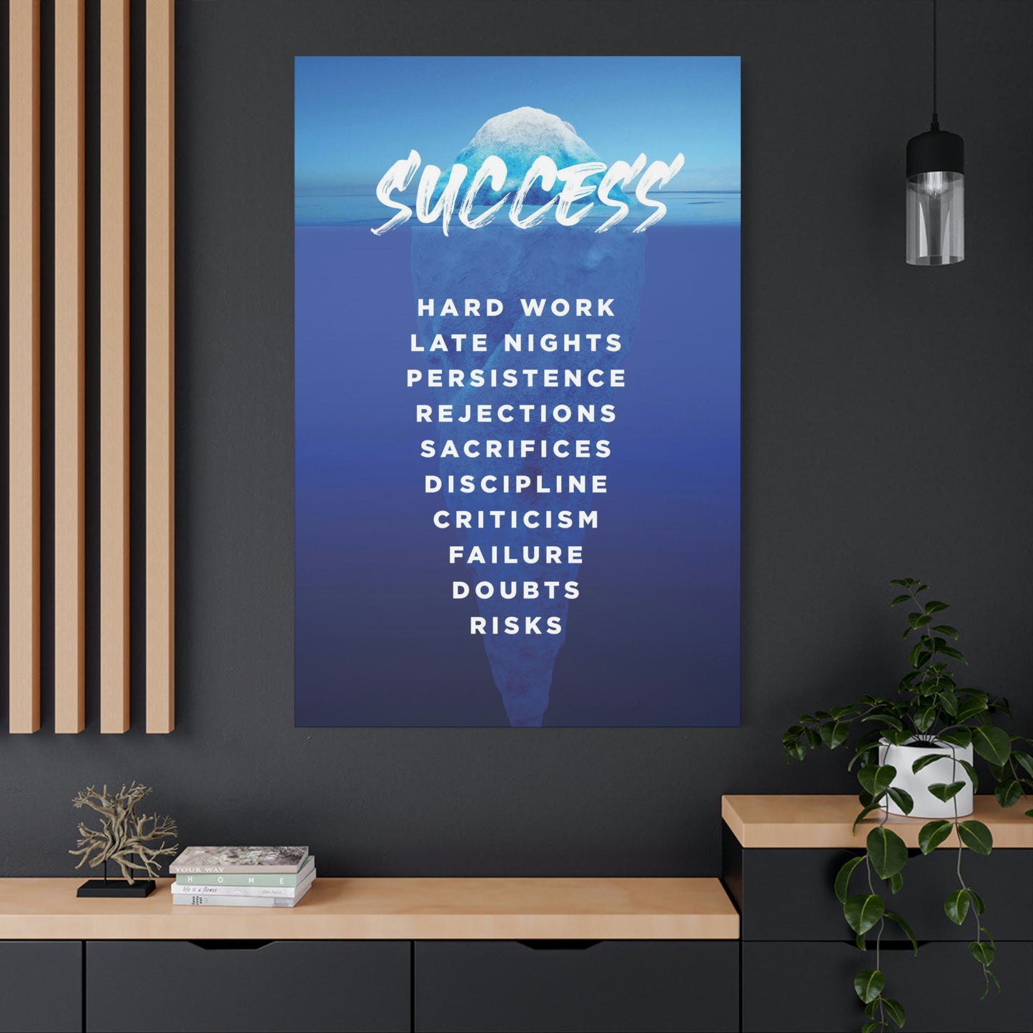 Success Iceberg | Canvas | Hustle House Prints