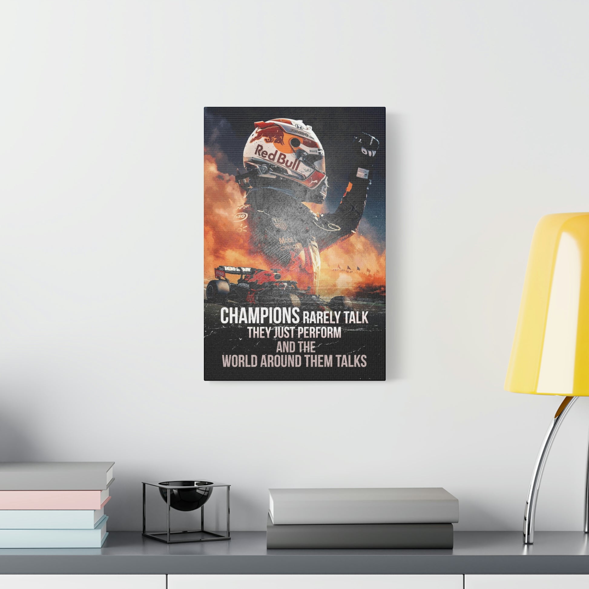Champions Rarely Talk | Canvas | Hustle House Prints