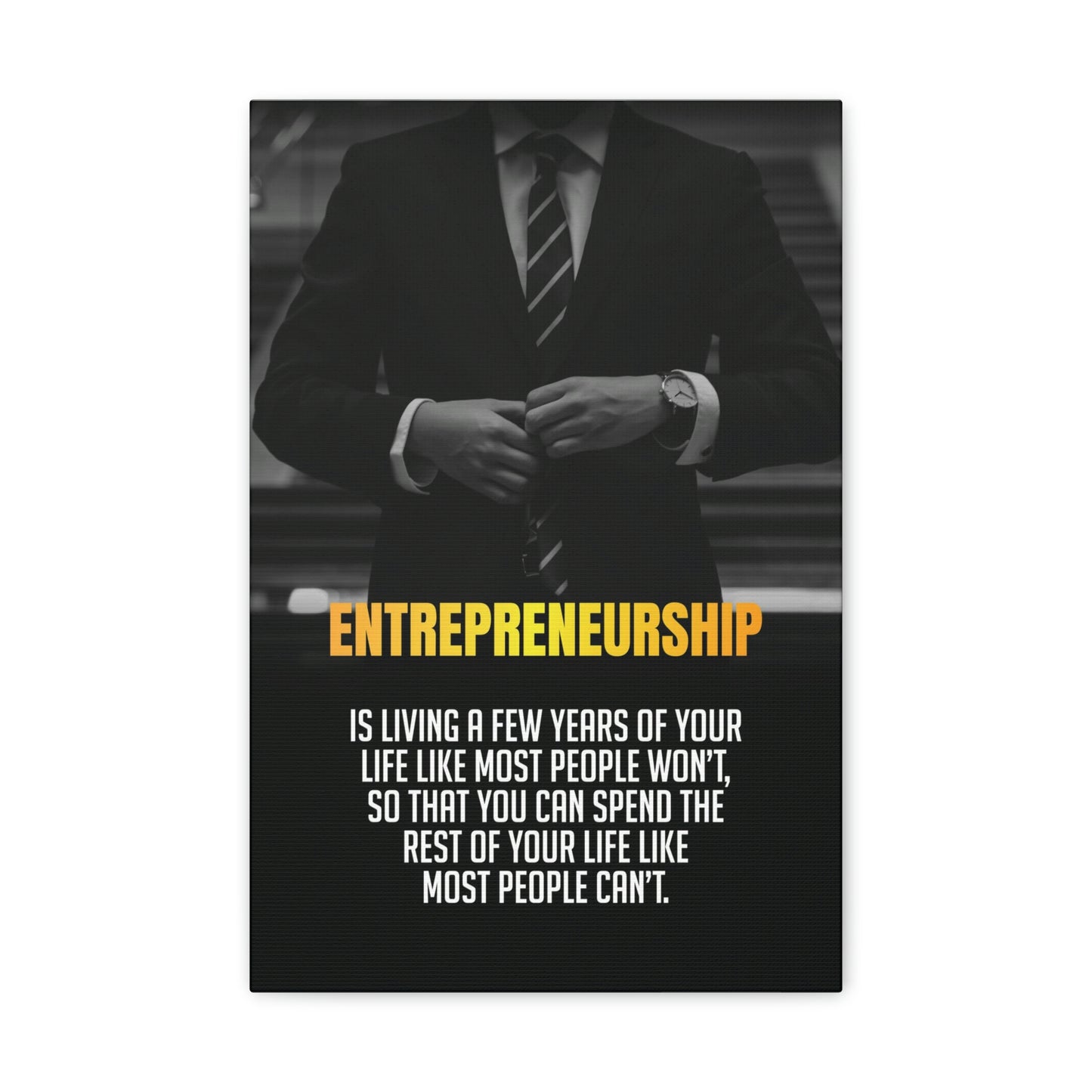 Entrepreneurship | Canvas | Hustle House Prints