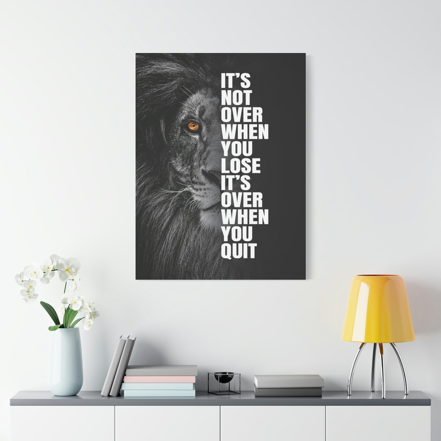 It's Not Over When You Lose | Canvas | Hustle House Prints