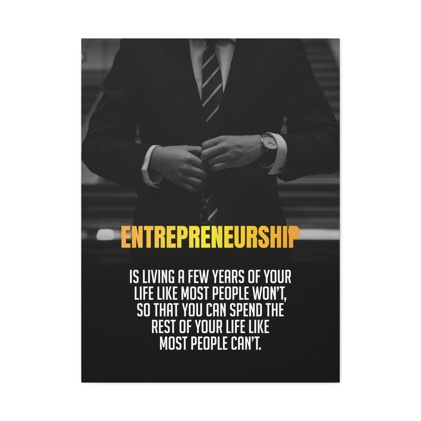 Entrepreneurship | Canvas | Hustle House Prints