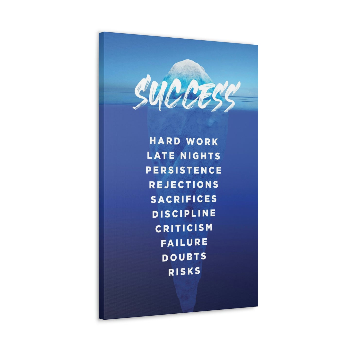 Success Iceberg | Canvas | Hustle House Prints