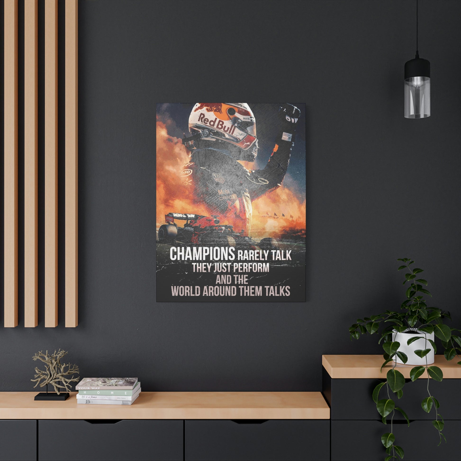 Champions Rarely Talk | Canvas | Hustle House Prints