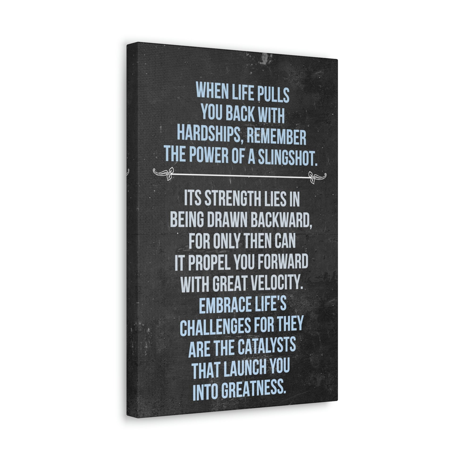 The Power Of A Slingshot | Canvas | Hustle House Prints
