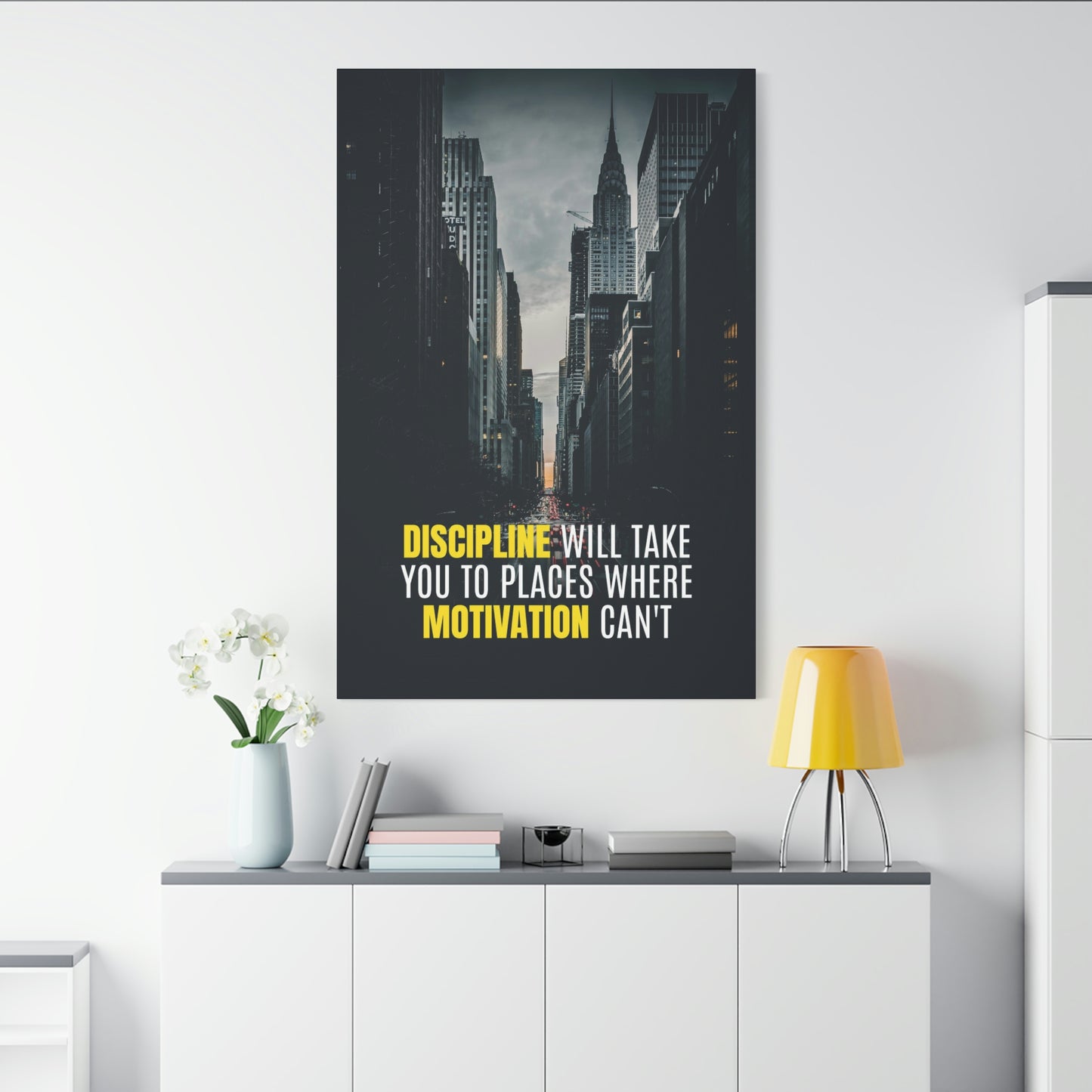 Discipline Will Take You Places | Canvas | Hustle House Prints
