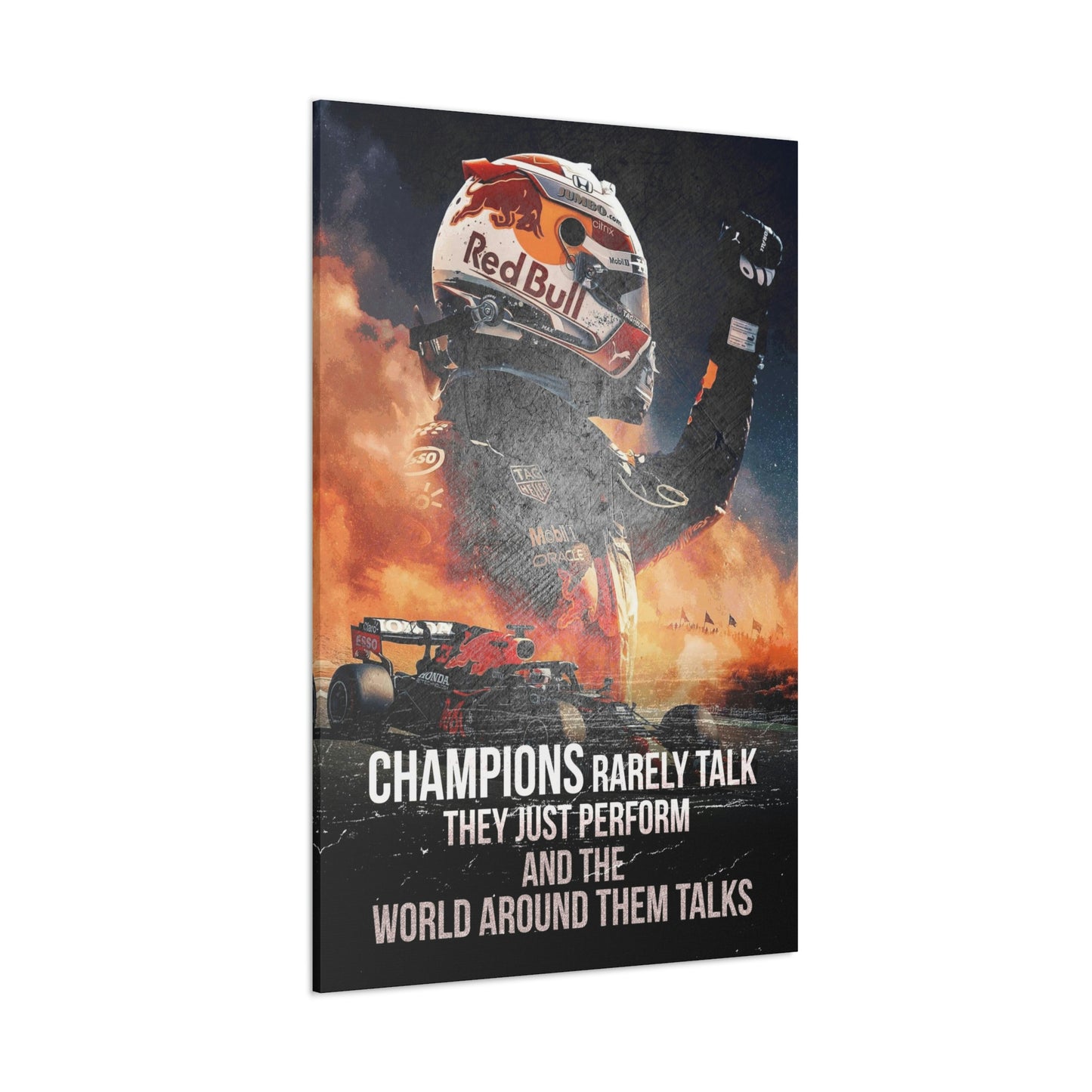 Champions Rarely Talk | Canvas | Hustle House Prints