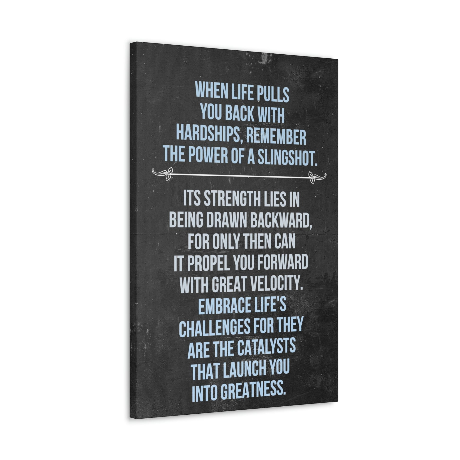 The Power Of A Slingshot | Canvas | Hustle House Prints