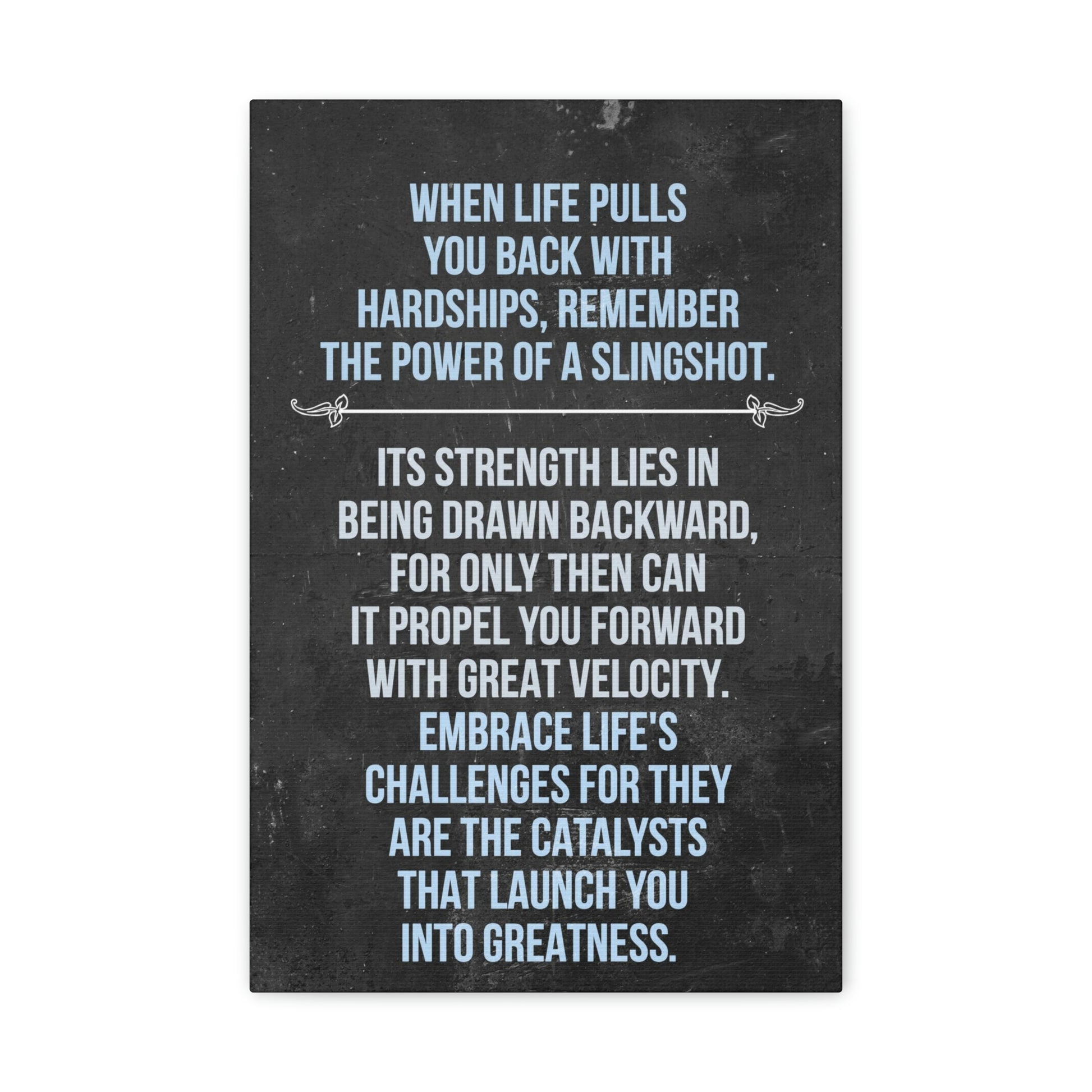 The Power Of A Slingshot | Canvas | Hustle House Prints