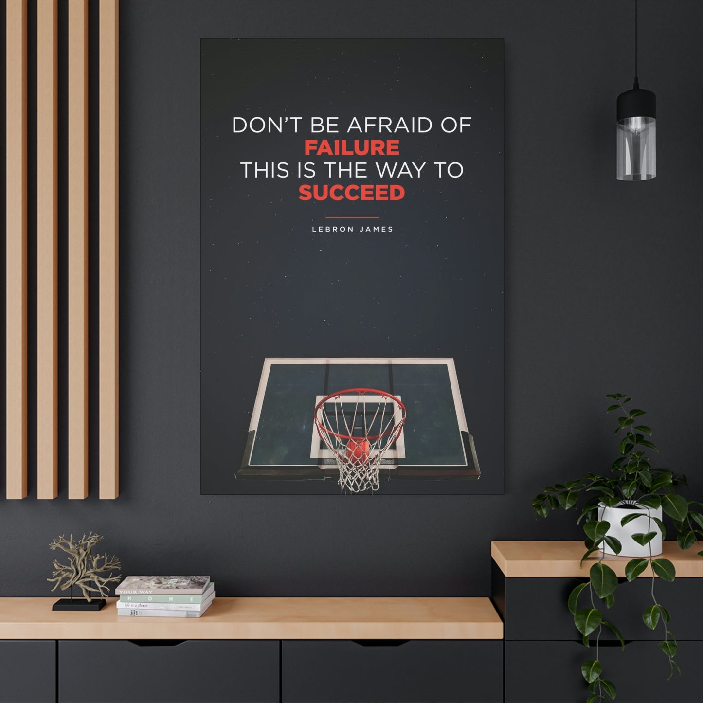 Don't Be Afraid Of Failure | Canvas | Hustle House Prints