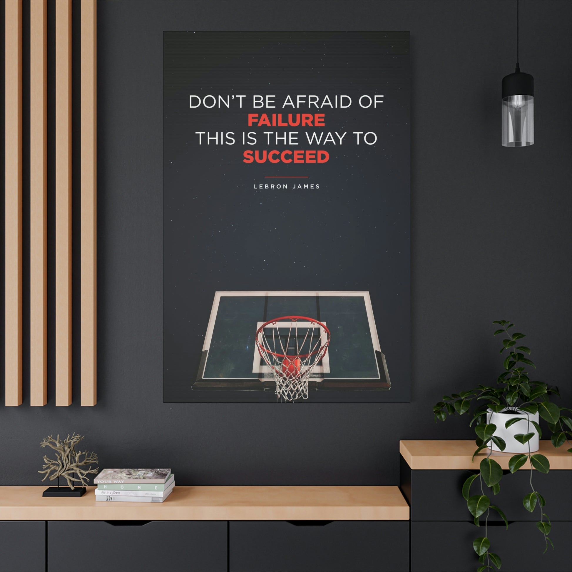 Don't Be Afraid Of Failure | Canvas | Hustle House Prints