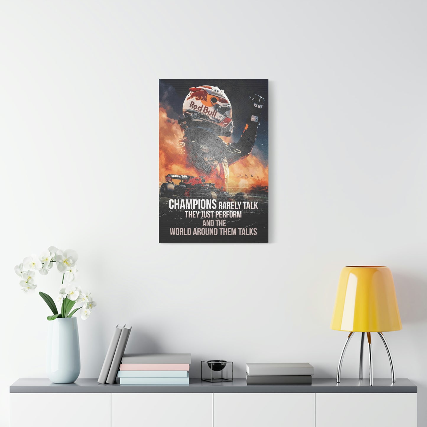 Champions Rarely Talk | Canvas | Hustle House Prints