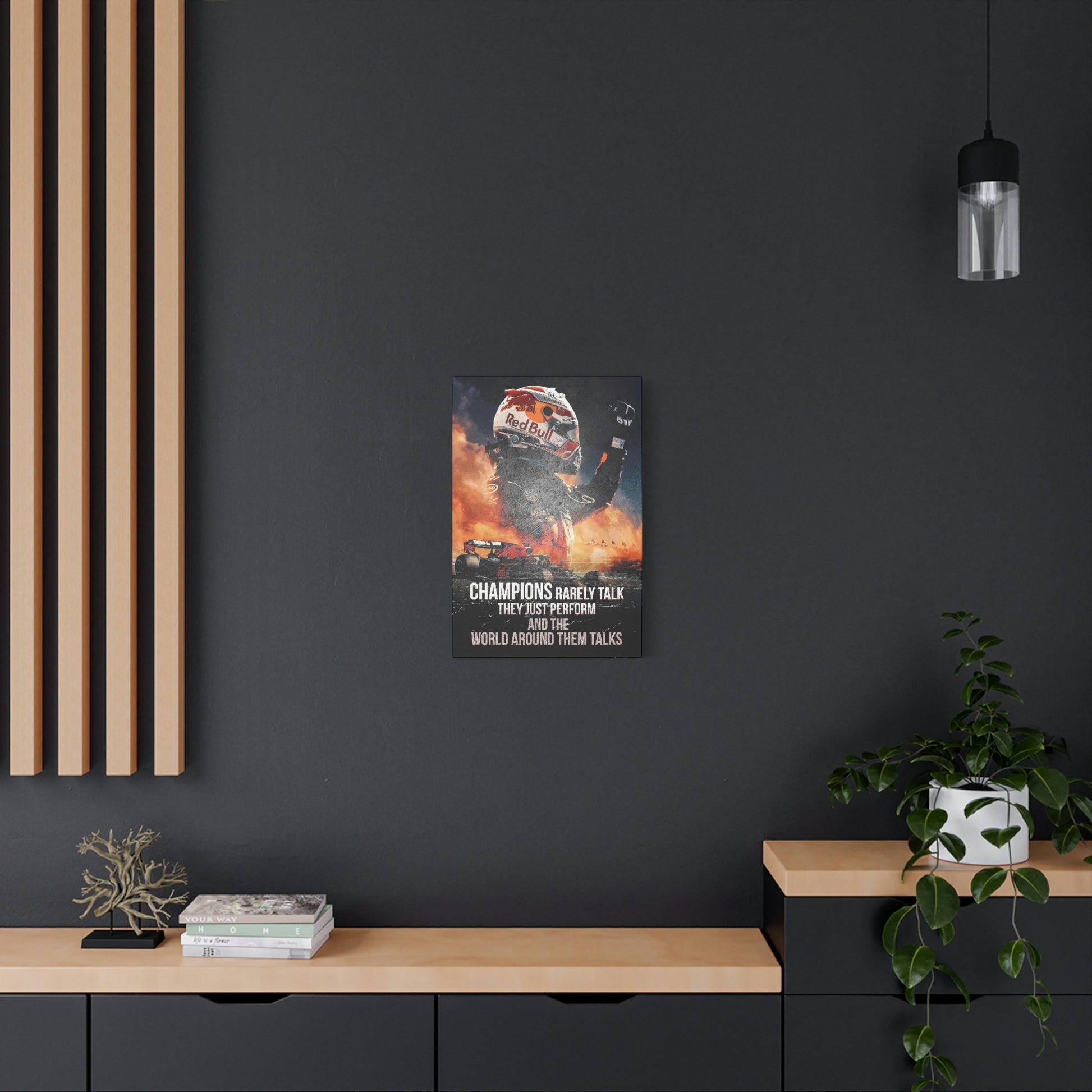 Champions Rarely Talk | Canvas | Hustle House Prints