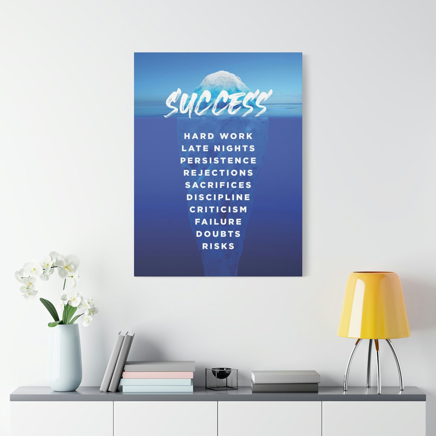 Success Iceberg | Canvas | Hustle House Prints
