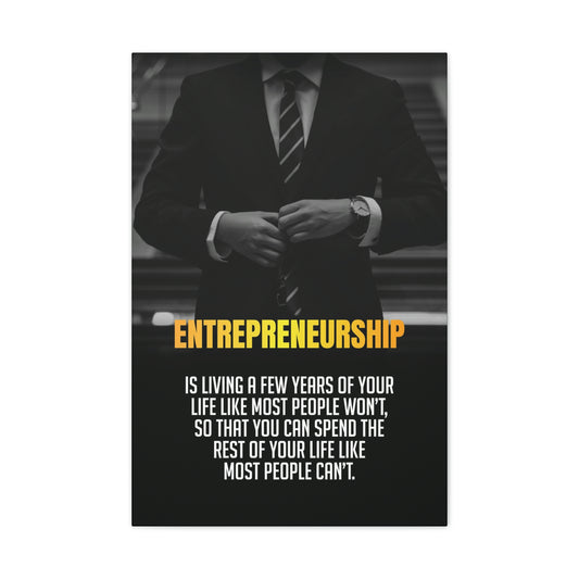 Entrepreneurship | Canvas | Hustle House Prints