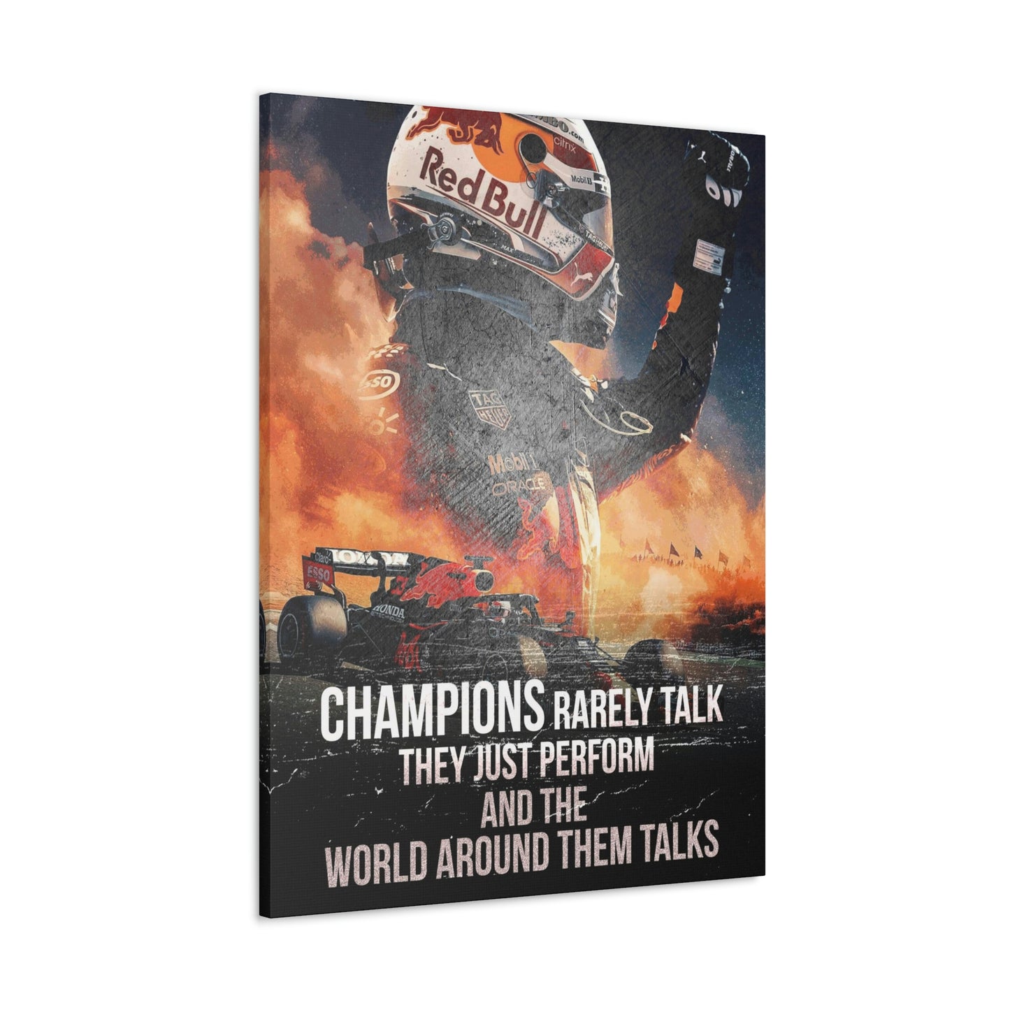 Champions Rarely Talk | Canvas | Hustle House Prints