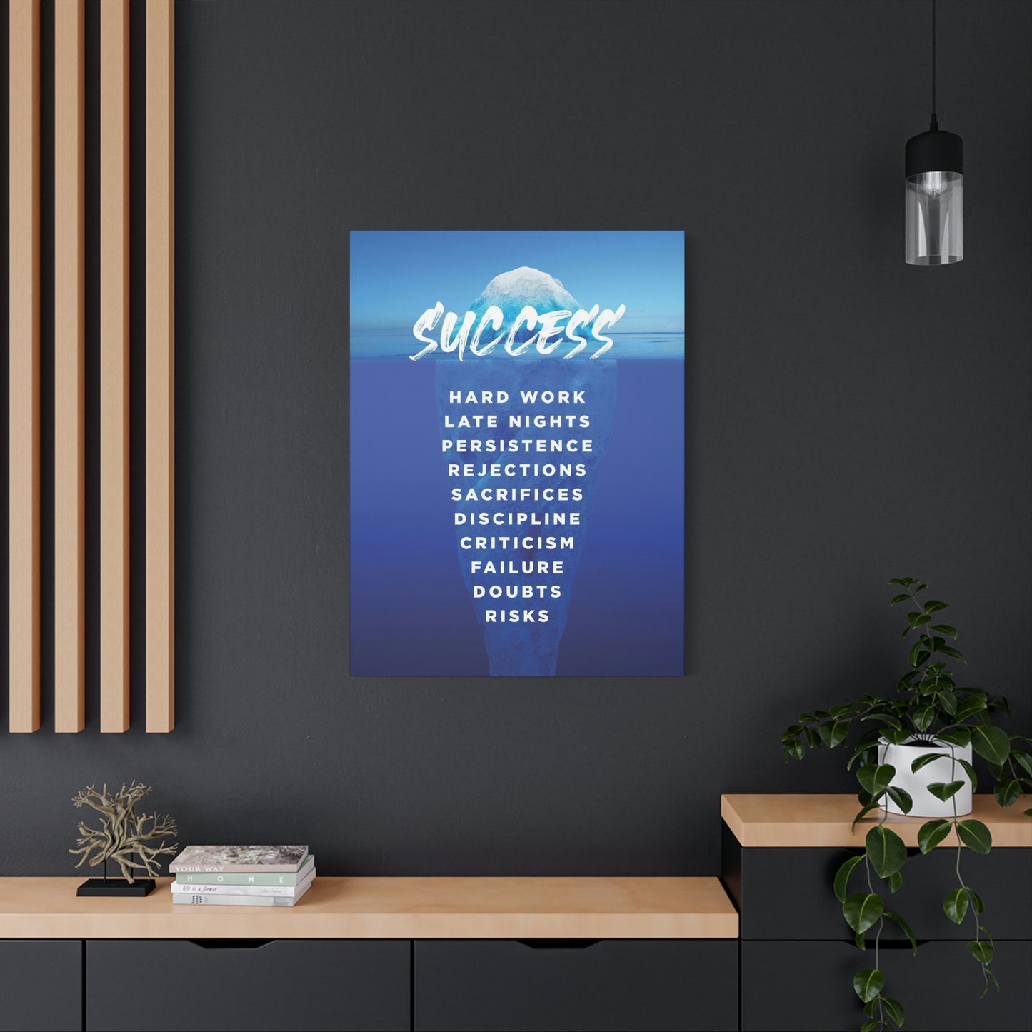 Success Iceberg | Canvas | Hustle House Prints