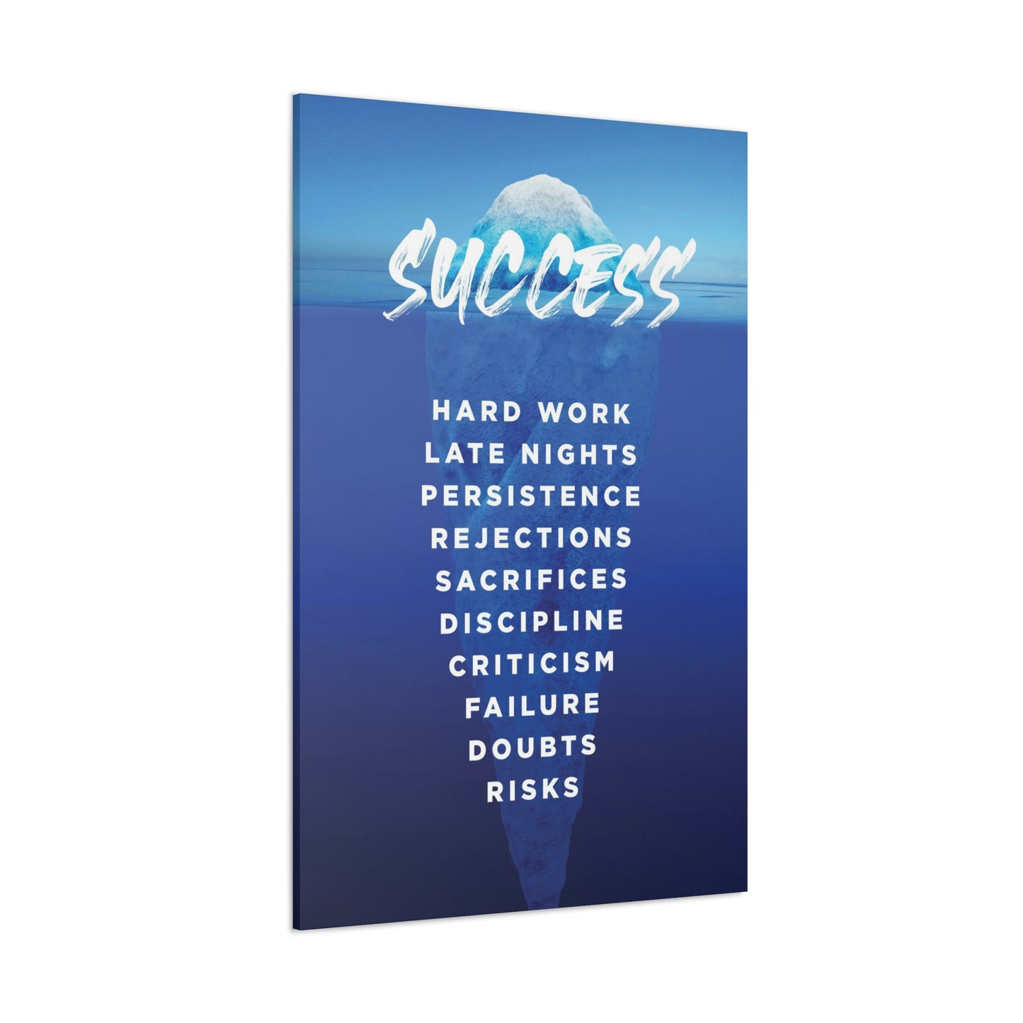 Success Iceberg | Canvas | Hustle House Prints