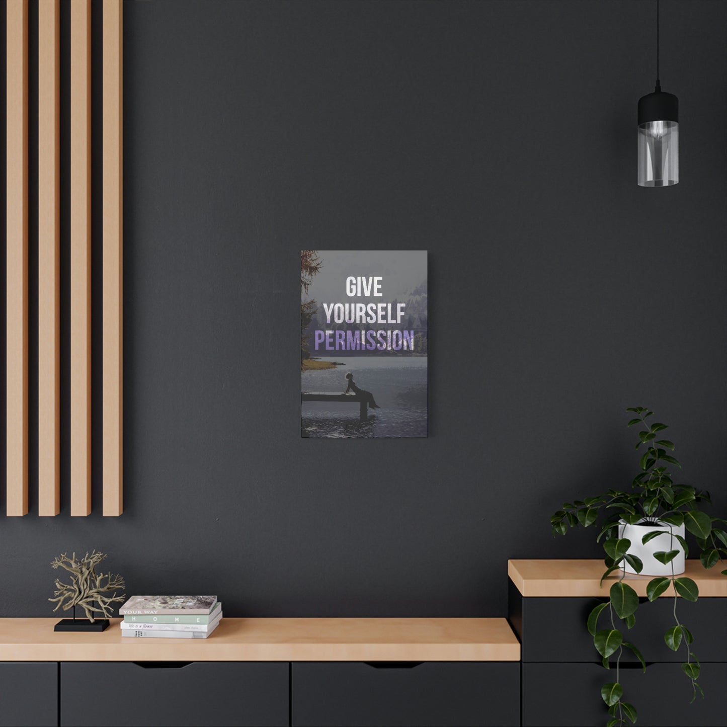 Give Yourself Permission | Canvas | Hustle House Prints