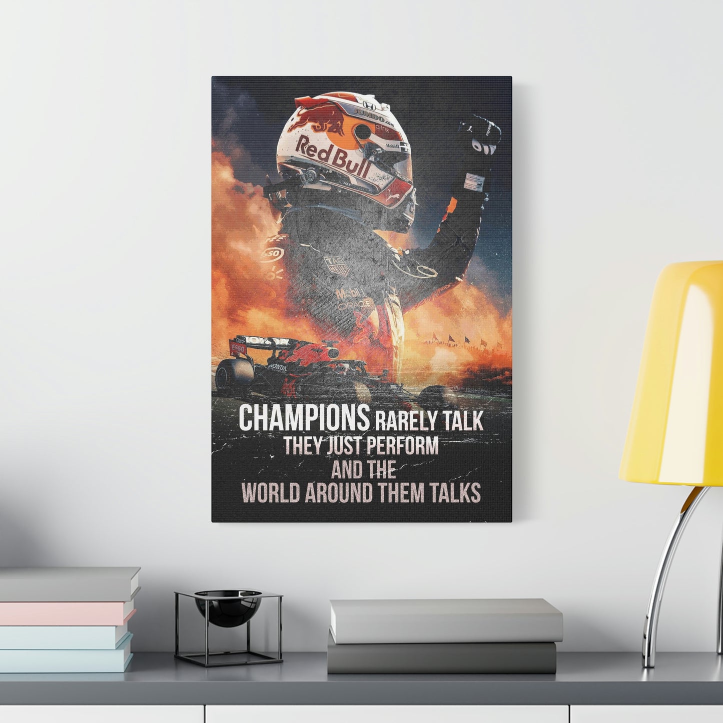 Champions Rarely Talk | Canvas | Hustle House Prints