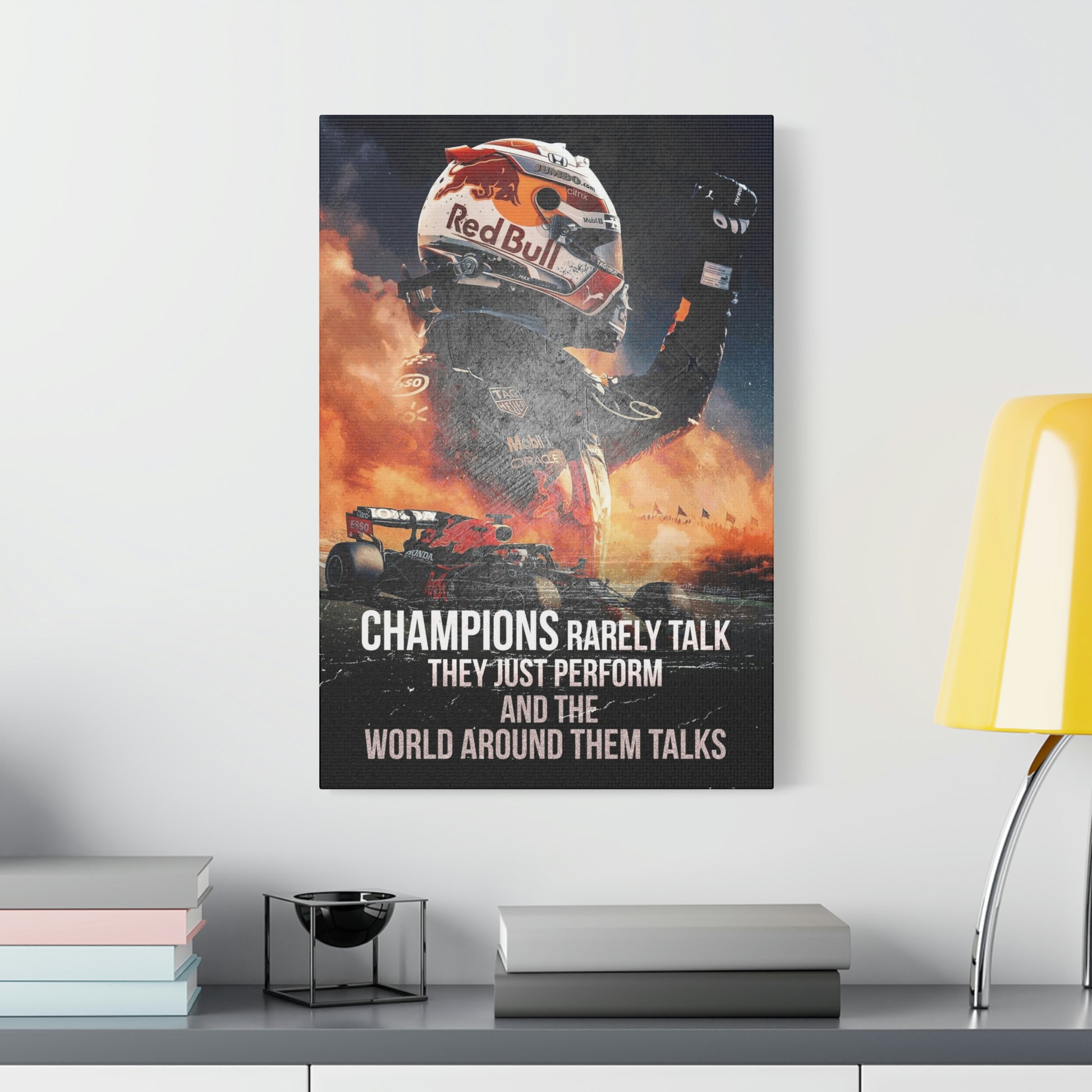 Champions Rarely Talk | Canvas | Hustle House Prints