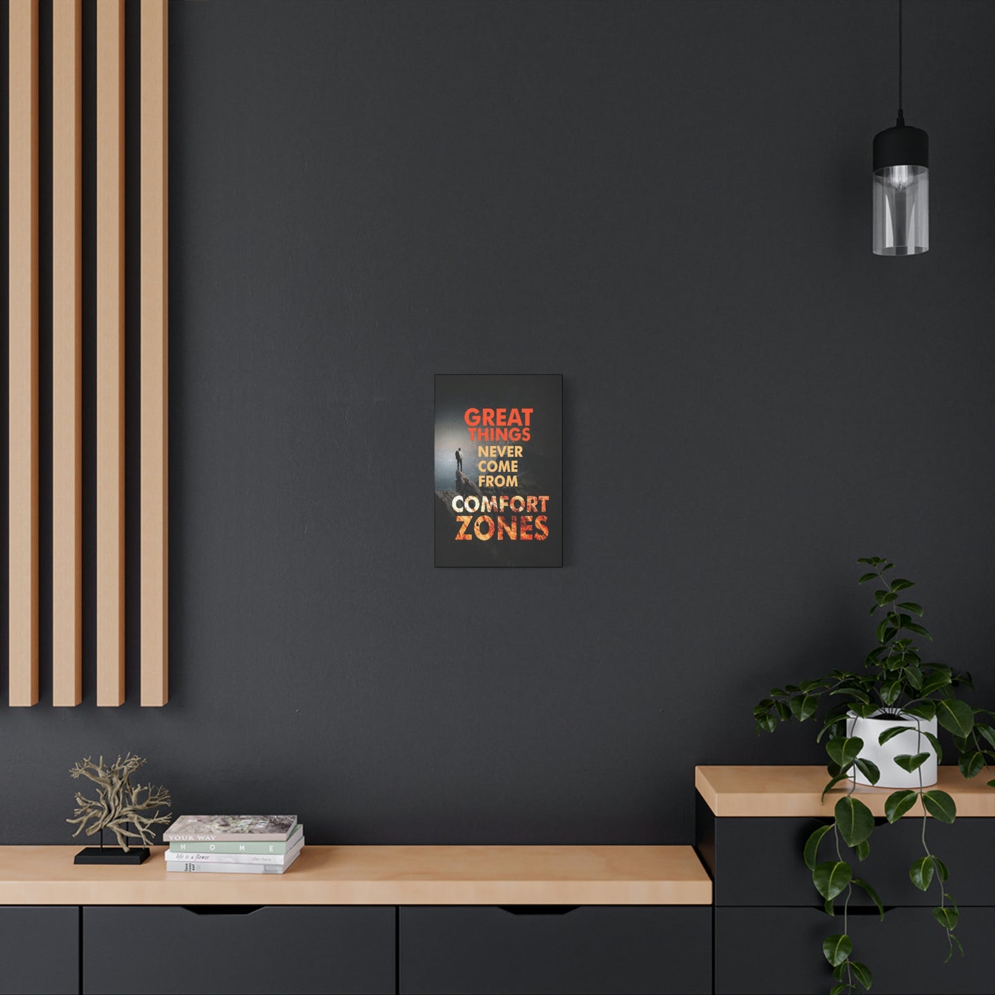 Great Things Never Come From Comfort Zones | Canvas | Hustle House Prints