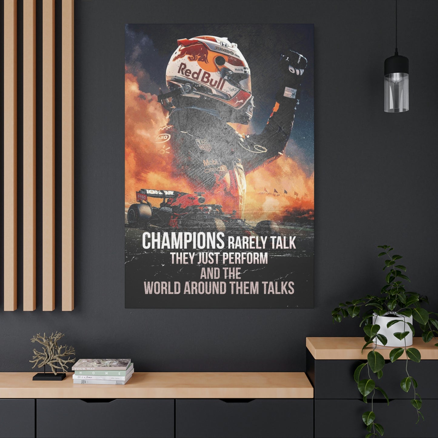 Champions Rarely Talk | Canvas | Hustle House Prints