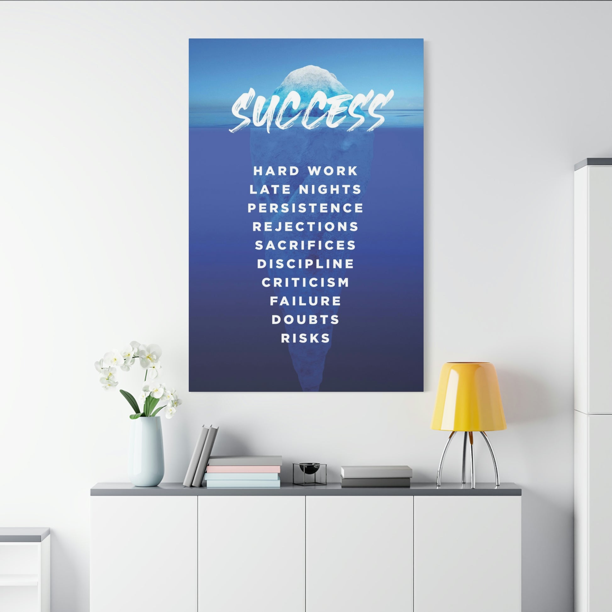 Success Iceberg | Canvas | Hustle House Prints