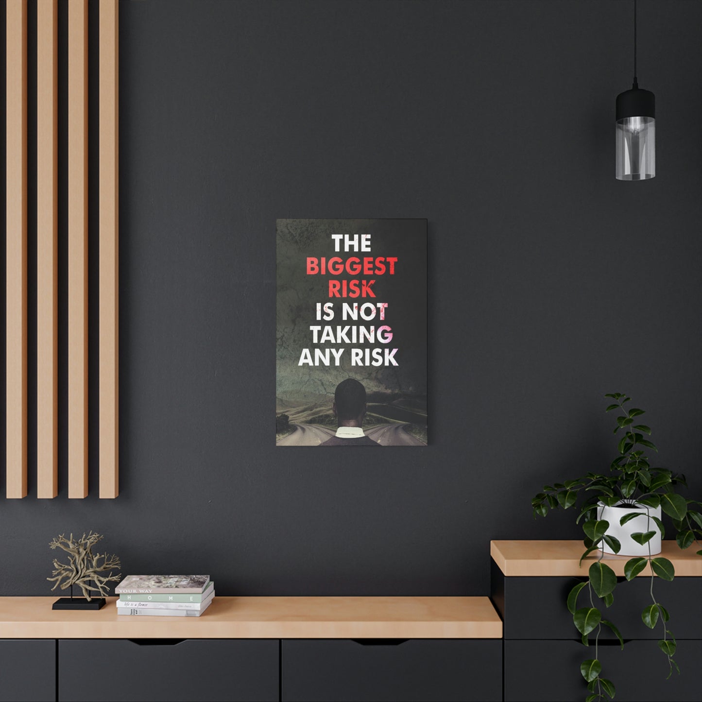 The Biggest Risk | Canvas | Hustle House Prints