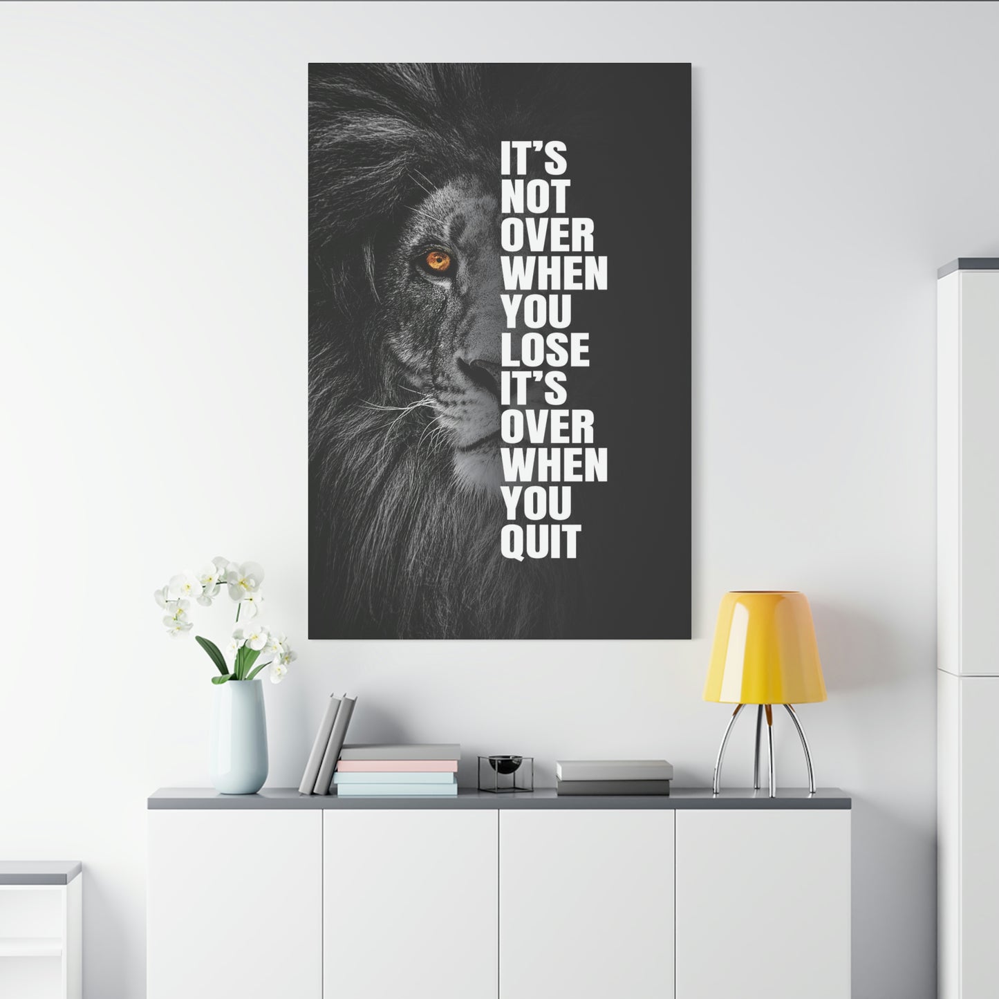 It's Not Over When You Lose | Canvas | Hustle House Prints