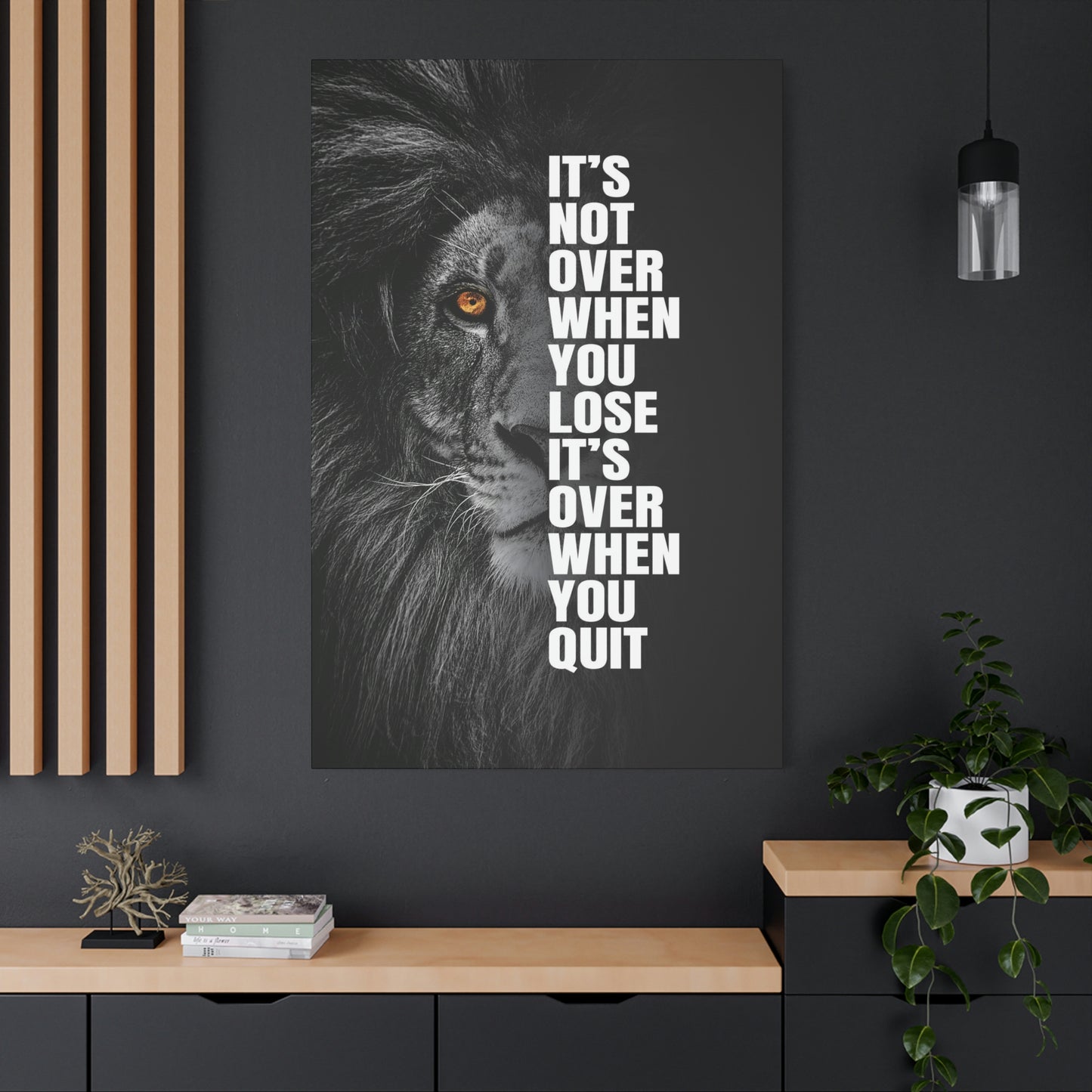 It's Not Over When You Lose | Canvas | Hustle House Prints