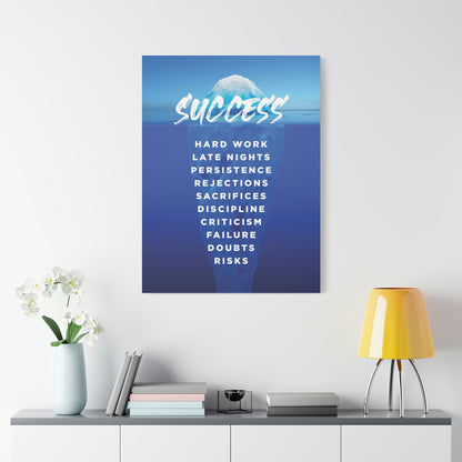 Success Iceberg | Canvas | Hustle House Prints